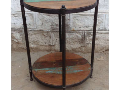 Industrial Vintage Side End Table